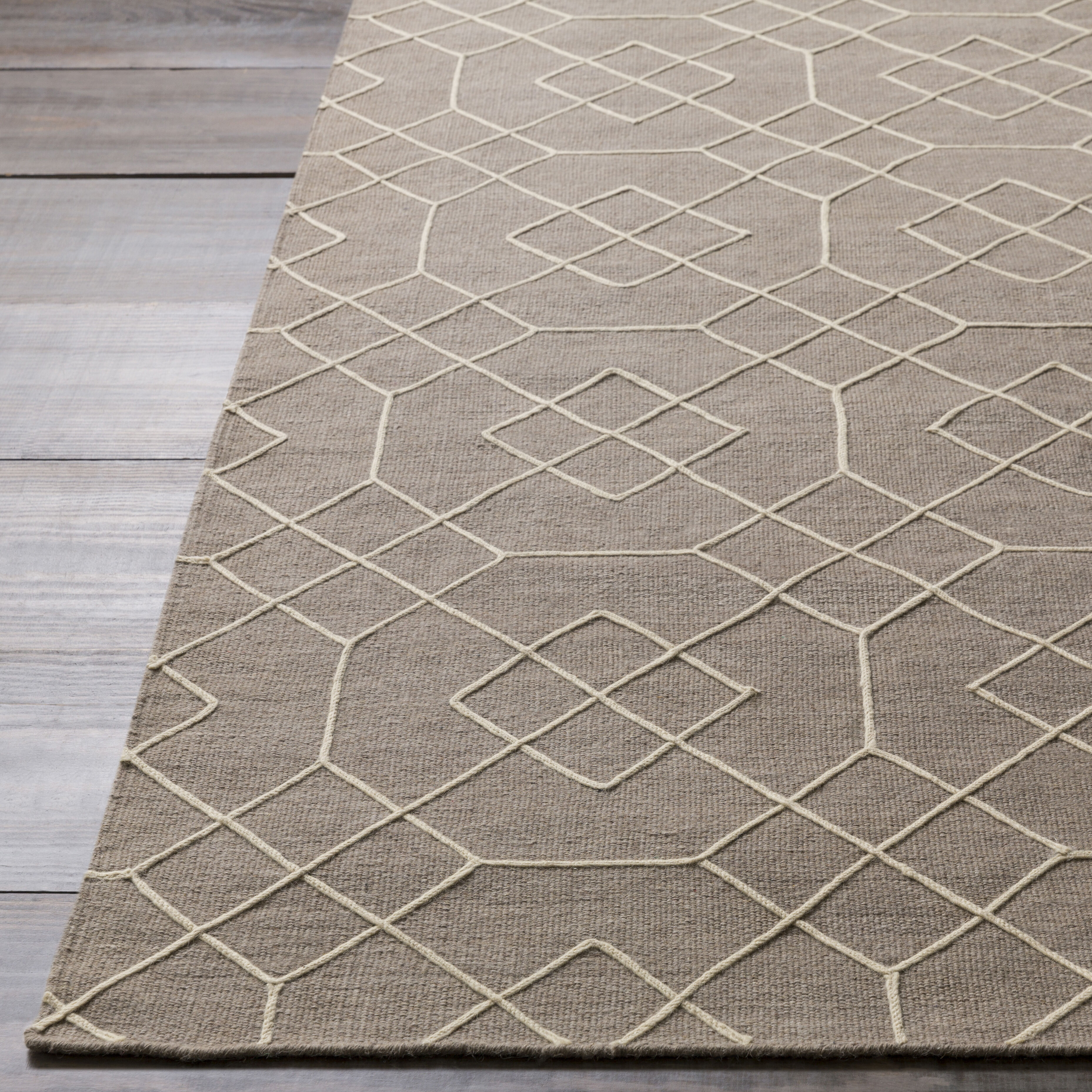 Seabrook Taupe / Beige Handmade Rug