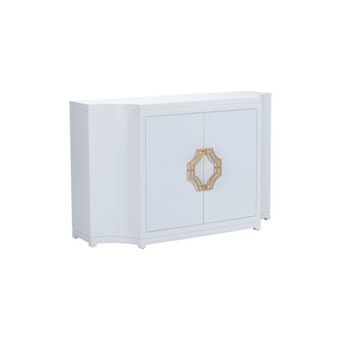 Shayla Copas 58 inch White Lacquer/Gold Leaf Credenza