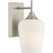 Octave 1 Light Satin Nickel Wall Sconce Wall Light, Essentials