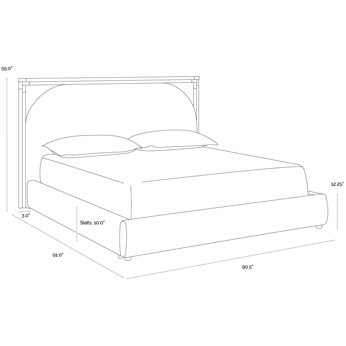 Arcelia Rhea Light Barley Bed