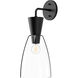 Alora Mood Arlo 1 Light 7 inch Matte Black Bath Vanity Light Wall Light