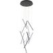 Canada LED 24 inch Satin Black Chandelier Ceiling Light