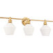 Rochester 3 Light 28 inch Brass Wall sconce Wall Light