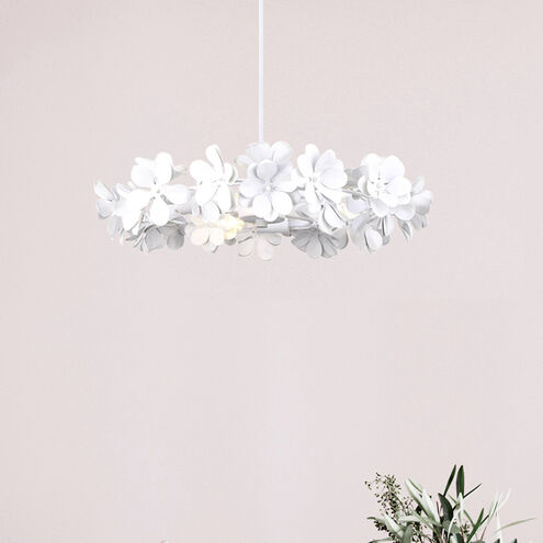 Cassia 3 Light 20 inch White Chandelier Ceiling Light