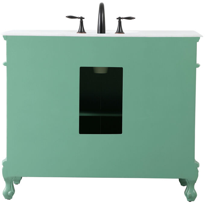 Danville 42 X 21 X 36 inch Vintage Mint Vanity Sink Set