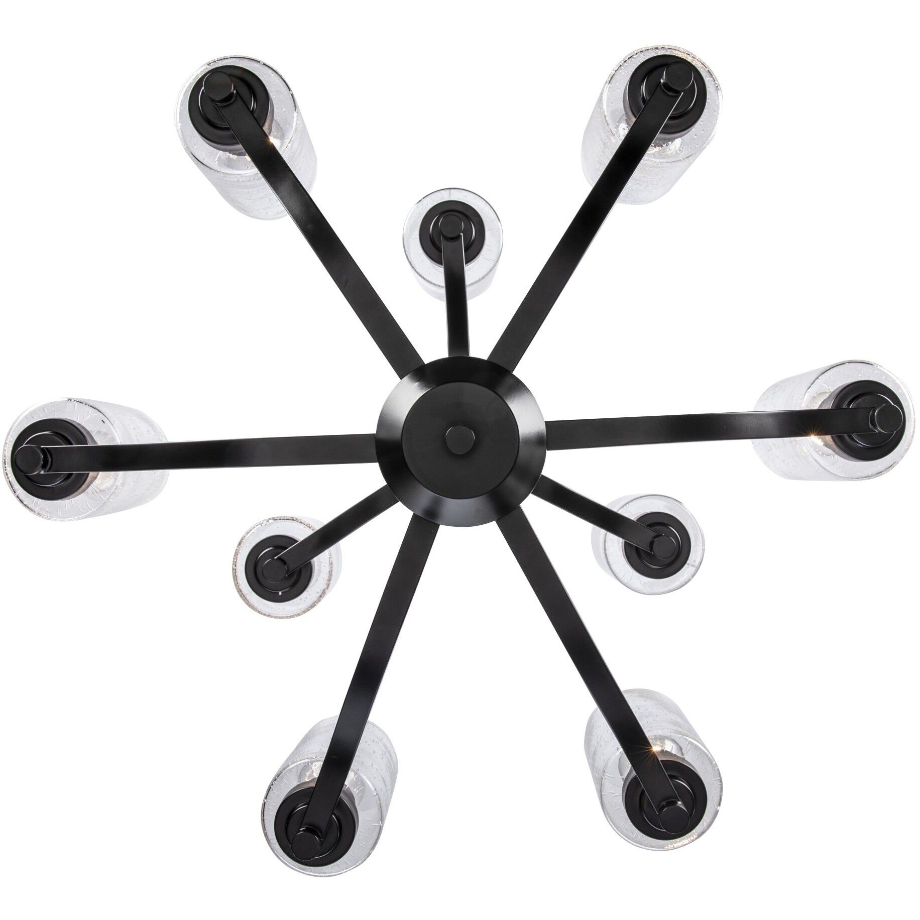 Mod Pod 9 Light 29.3 inch Black Chandelier Ceiling Light