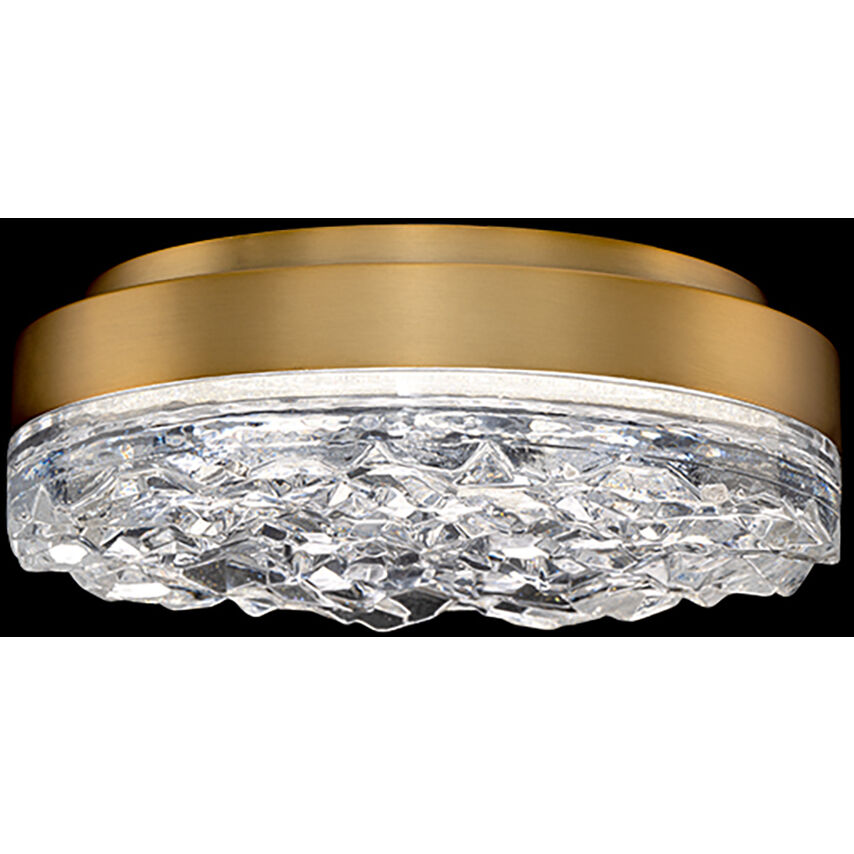 Beyond Bramble LED 11.88 inch Aged Brass Flush Mount Ceiling Light