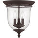 Legacy 3 Light 12 inch Bronze Flush Mount Ceiling Light