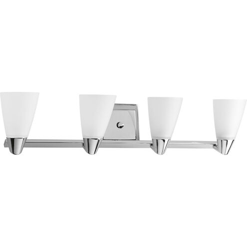 Rizu 4 Light 32 inch Polished Chrome Bath Vanity Wall Light