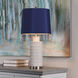 Signature 26.75 inch 60 watt Cream and Blue Table Lamp Portable Light
