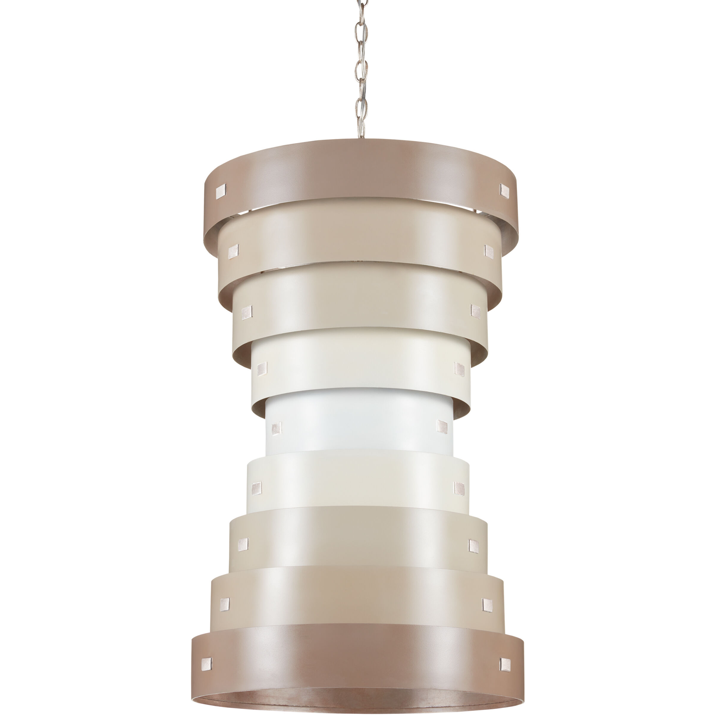 Graduation 6 Light 20 inch Taupe/Champagne Chandelier Ceiling Light, Small