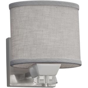 Textile 1 Light 6.5 inch Brushed Nickel Wall Sconce Wall Light, Ardent Family, Choices