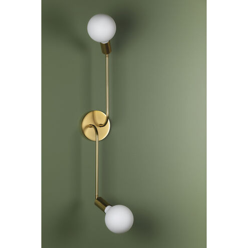 Blakely 2 Light 7 inch Aged Brass Wall Sconce Wall Light