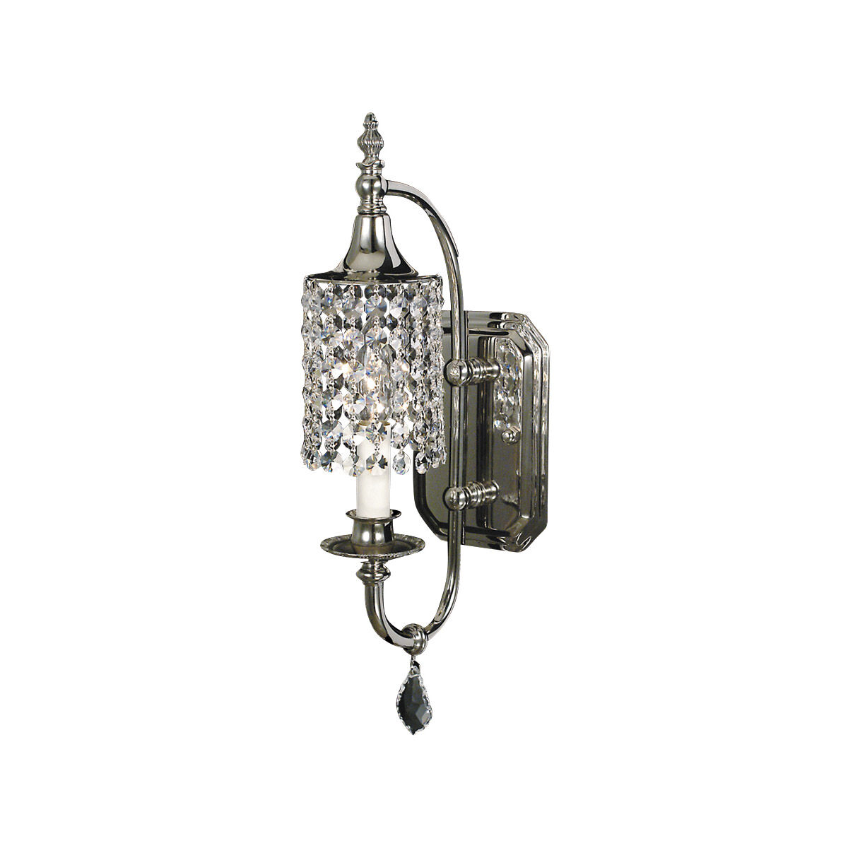 Princessa 1 Light 5 inch Polished Silver Sconce Wall Light