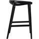 Ronald 28 inch Charcoal Black Counter Stool