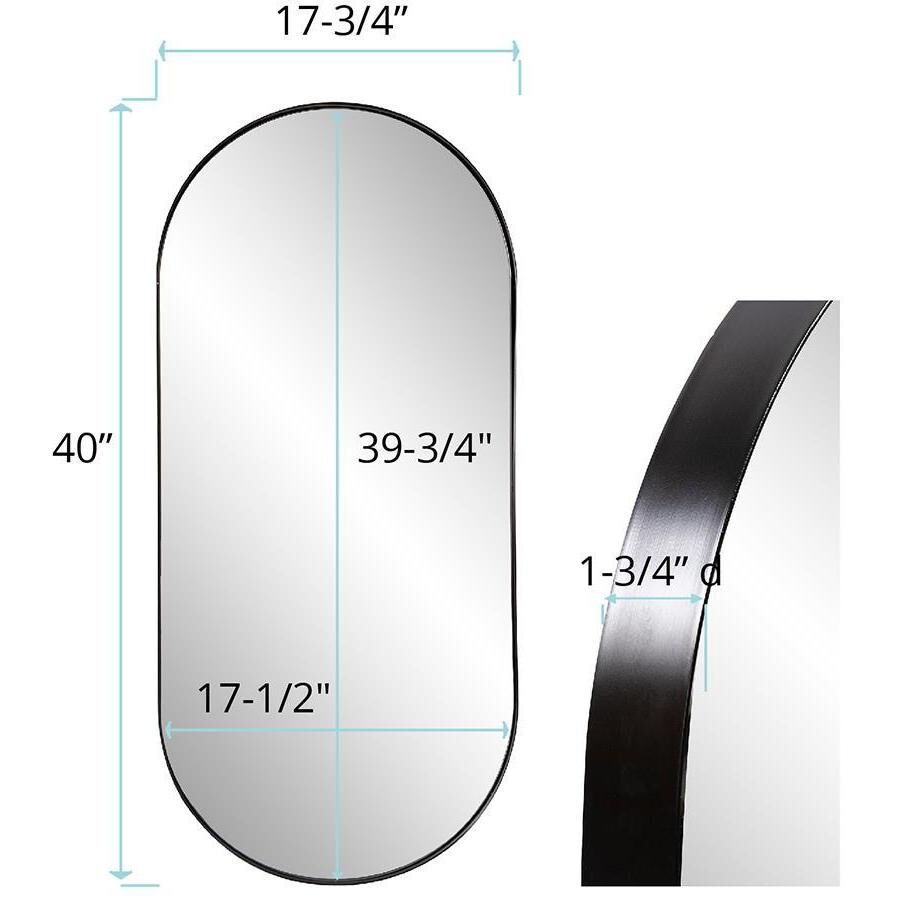 Steele 40 X 17.75 inch Black Mirror