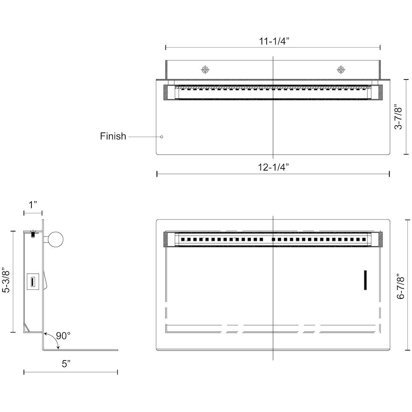 Dresden Wall Sconce Wall Light in Black