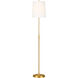 TOB by Thomas O'Brien Beckham Classic 65.5 inch 9 watt Burnished Brass Floor Lamp Portable Light