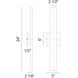 Zayden LED 24 inch Matte White Outdoor Wall Light