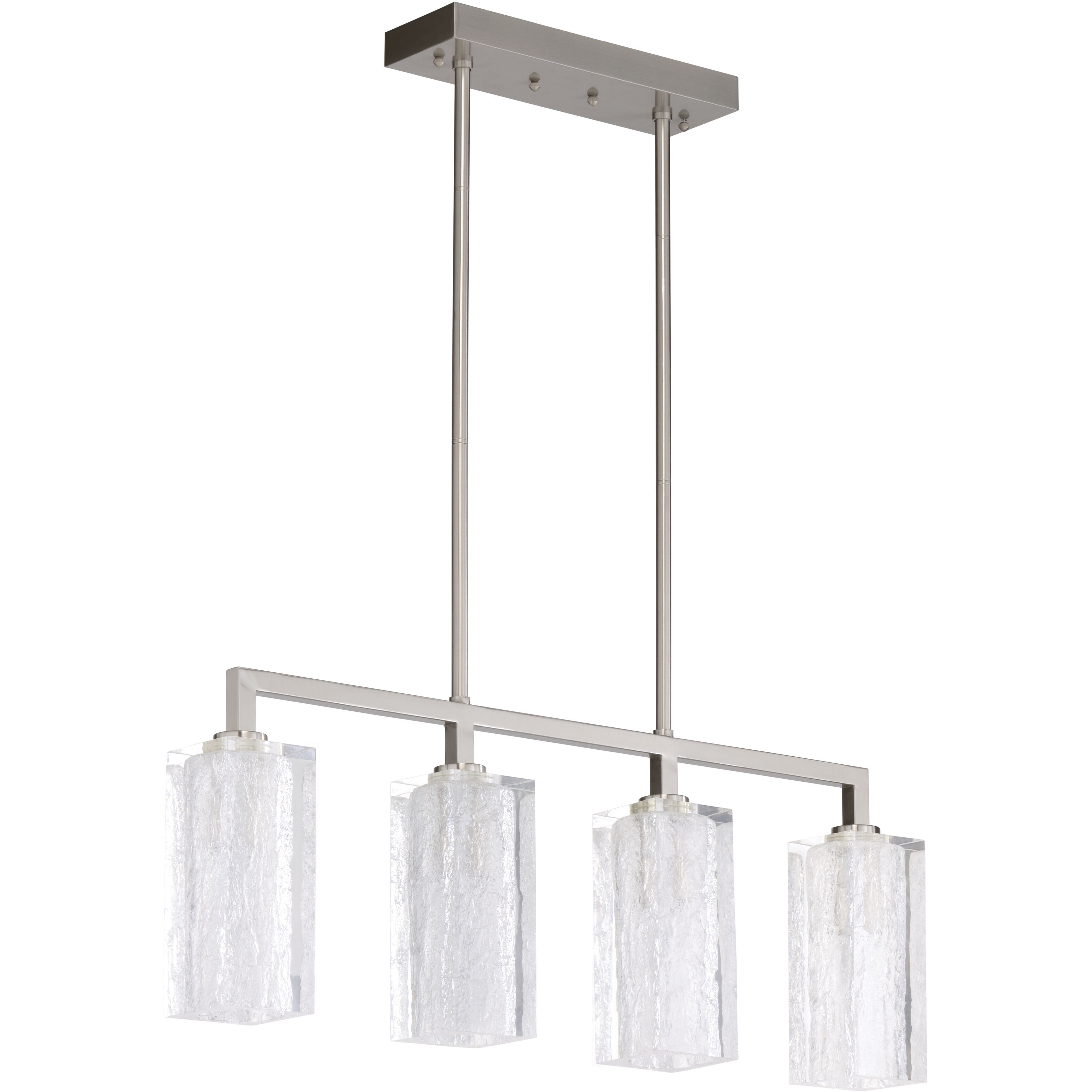 Frederick Cooper 4 Light 41 inch Satin Nickel/Textured Pendant Ceiling Light