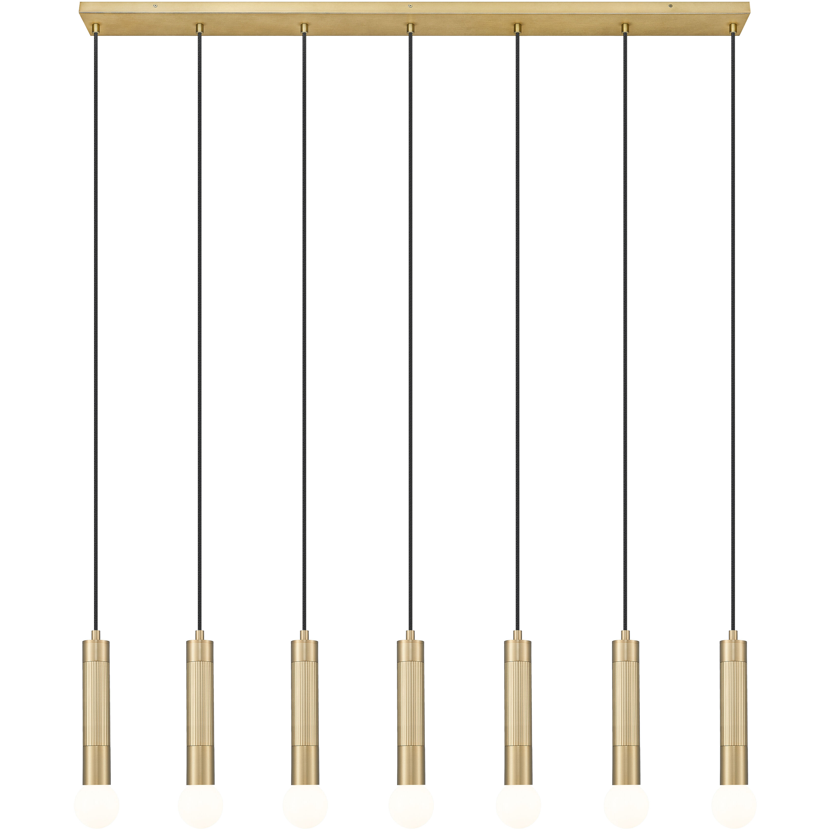 Stari Linear Chandelier Ceiling Light in Modern Gold