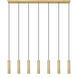 Stari Linear Chandelier Ceiling Light in Modern Gold