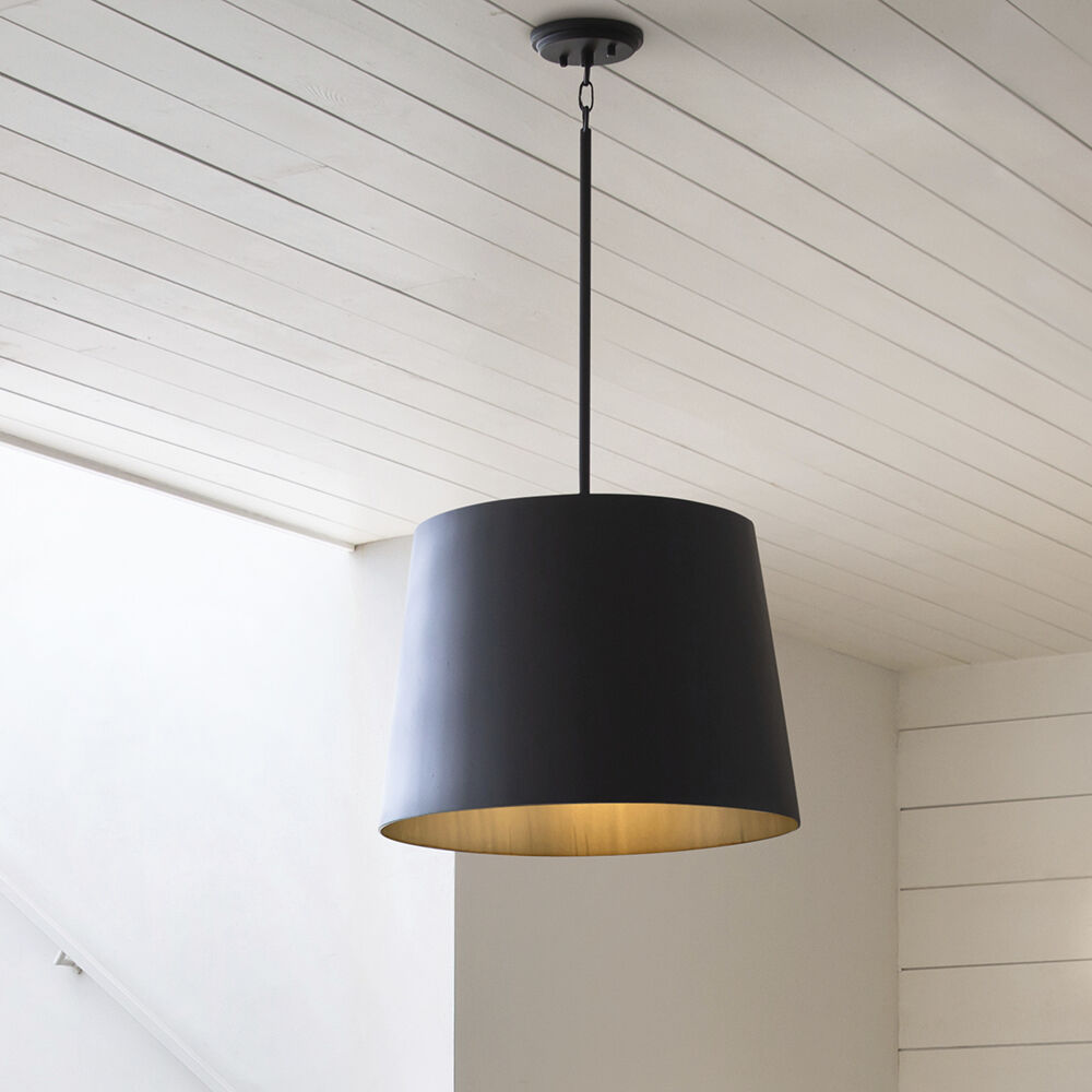 Open Air Alder 1 Light 20 inch Black Outdoor Pendant