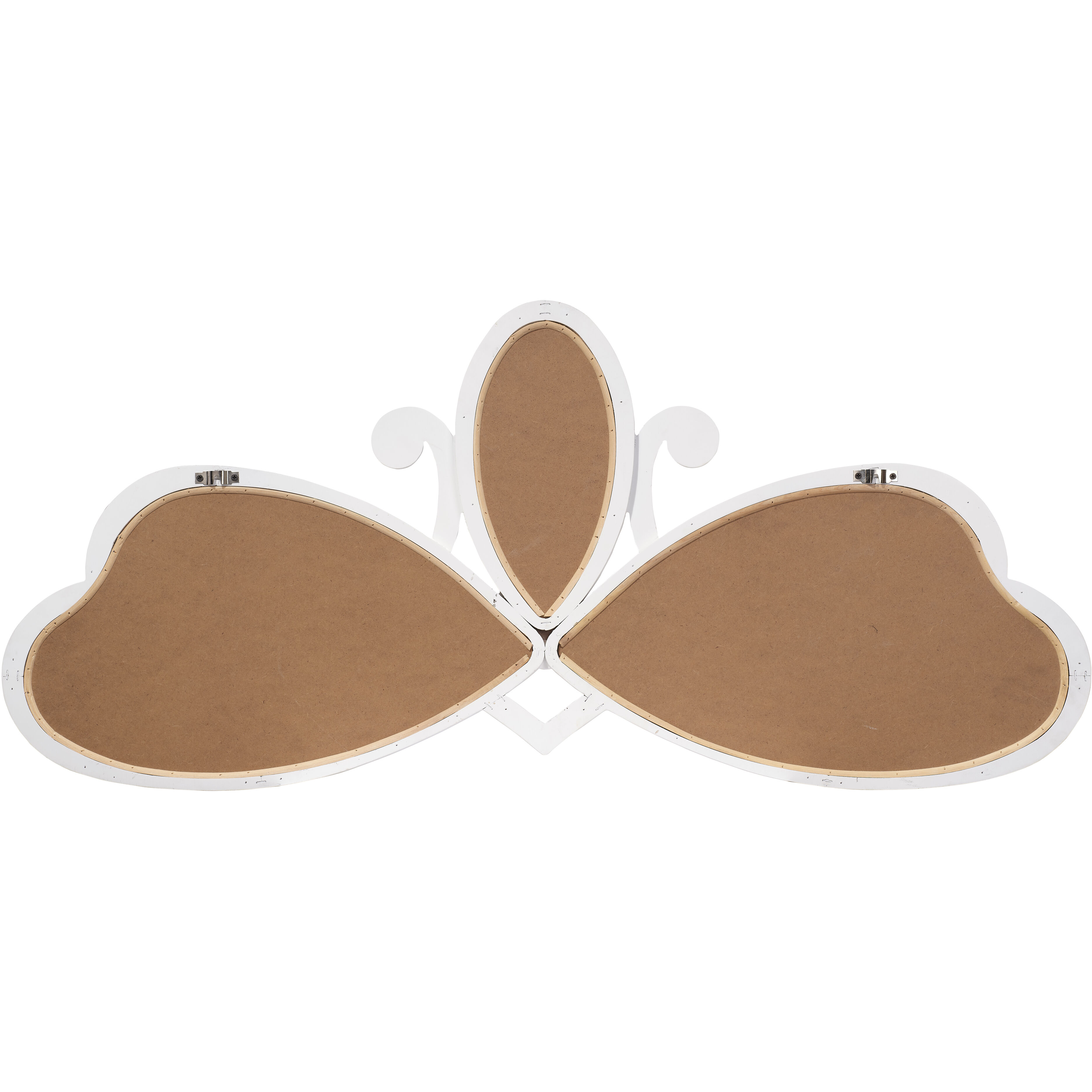 Scroll 46 X 19.5 inch White Mirror