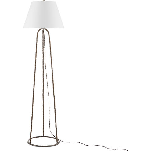 Annetta 66.5 inch 150 watt Dark Antique Brass Floor Lamp Portable Light