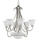 Torino 6 Light 28.63 inch Brushed Nickel Chandelier Ceiling Light
