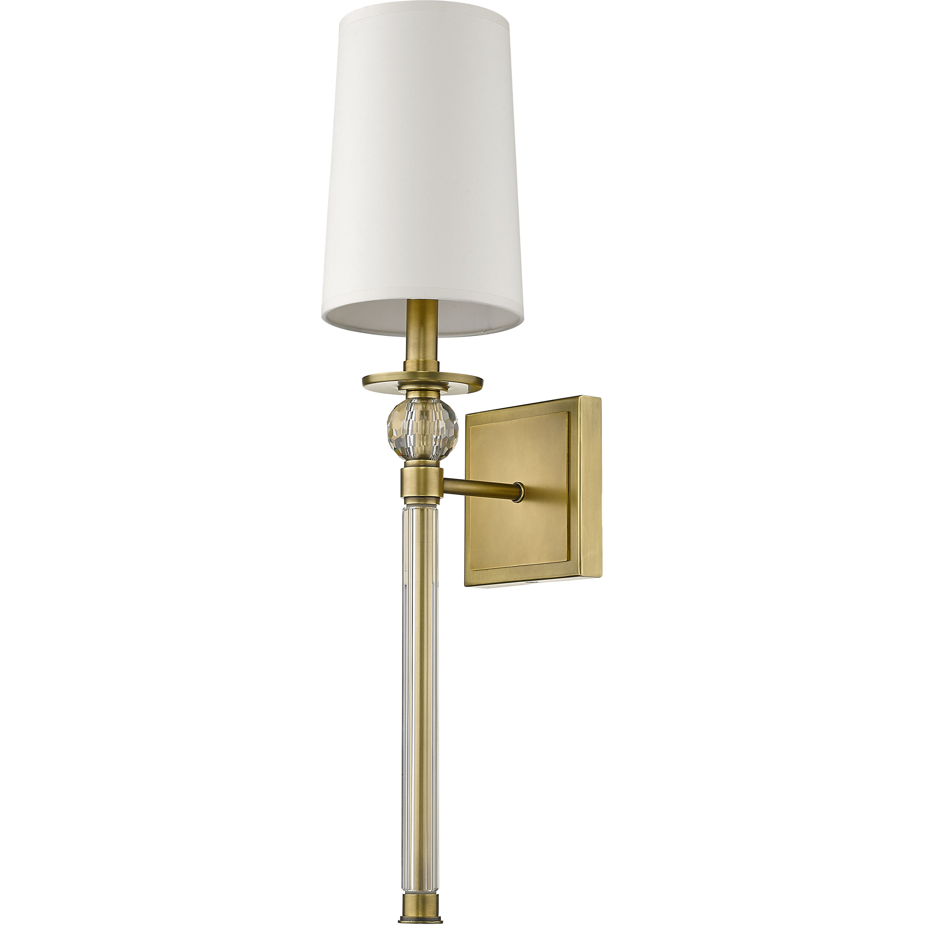 Mia 1 Light 5.5 inch Rubbed Brass Wall Sconce Wall Light