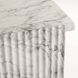 Antonine 63 inch White Faux Marble Console