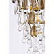 Nordic 1 Light 9 inch Brass Flush Mount Ceiling Light