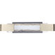 Harmony LED 24 inch Flat Black / Satin Brass Vanity Light Wall Light