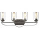 Market Square 4 Light 28 inch Oil Rubbed Bronze Vanity Light Wall Light