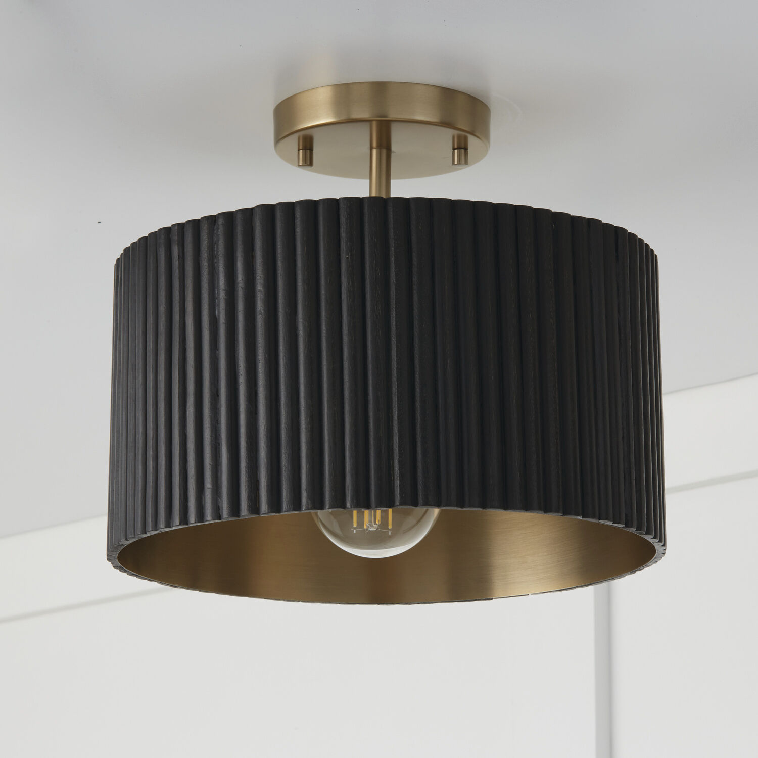 Ribbon semi flush ceiling light 2025