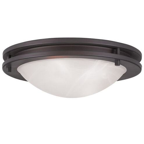 Ariel 2 Light 11 inch Bronze Flush Mount Ceiling Light