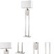 Precision 64 inch 150.00 watt Brushed Nickel Floor Lamp Portable Light