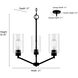 Beverlly 3 Light 21 inch Brushed Nickel Chandelier Ceiling Light