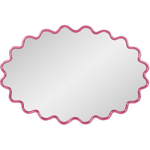 Cloud 36 X 24 inch Hot Pink Mirror