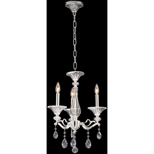 Vasari 3 Light 17 inch Two Tone Silver Chandelier Ceiling Light