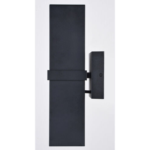 Lavage 2 Light 14 inch Textured Black Outdoor Wall