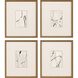 Geometrics Collection Antique Gold Wood With Embossed Weave Pattern Framed Art