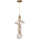 Avra LED 9 inch Aged Brass Pendant Ceiling Light