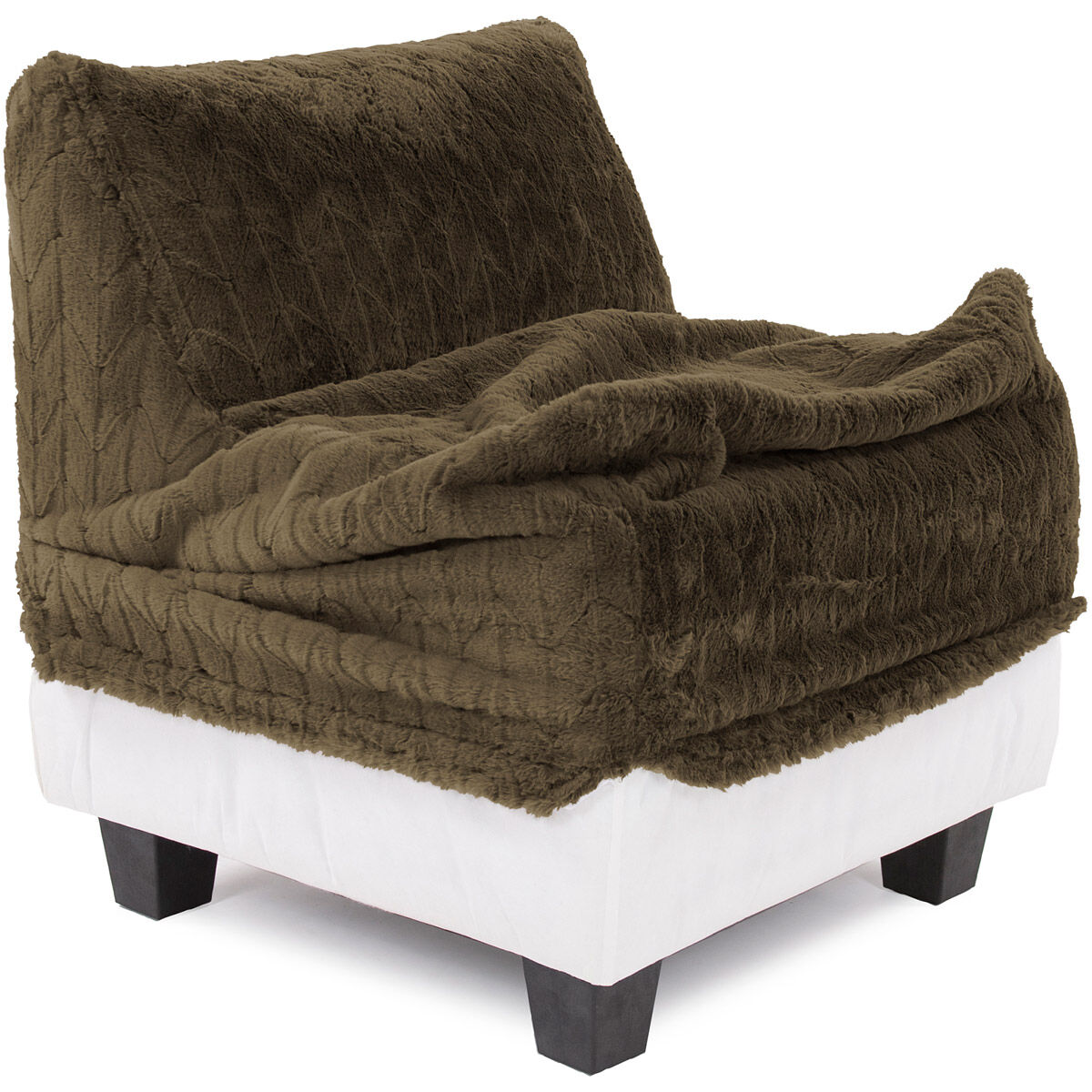 Pod Angora Moss Chair with Slipcover