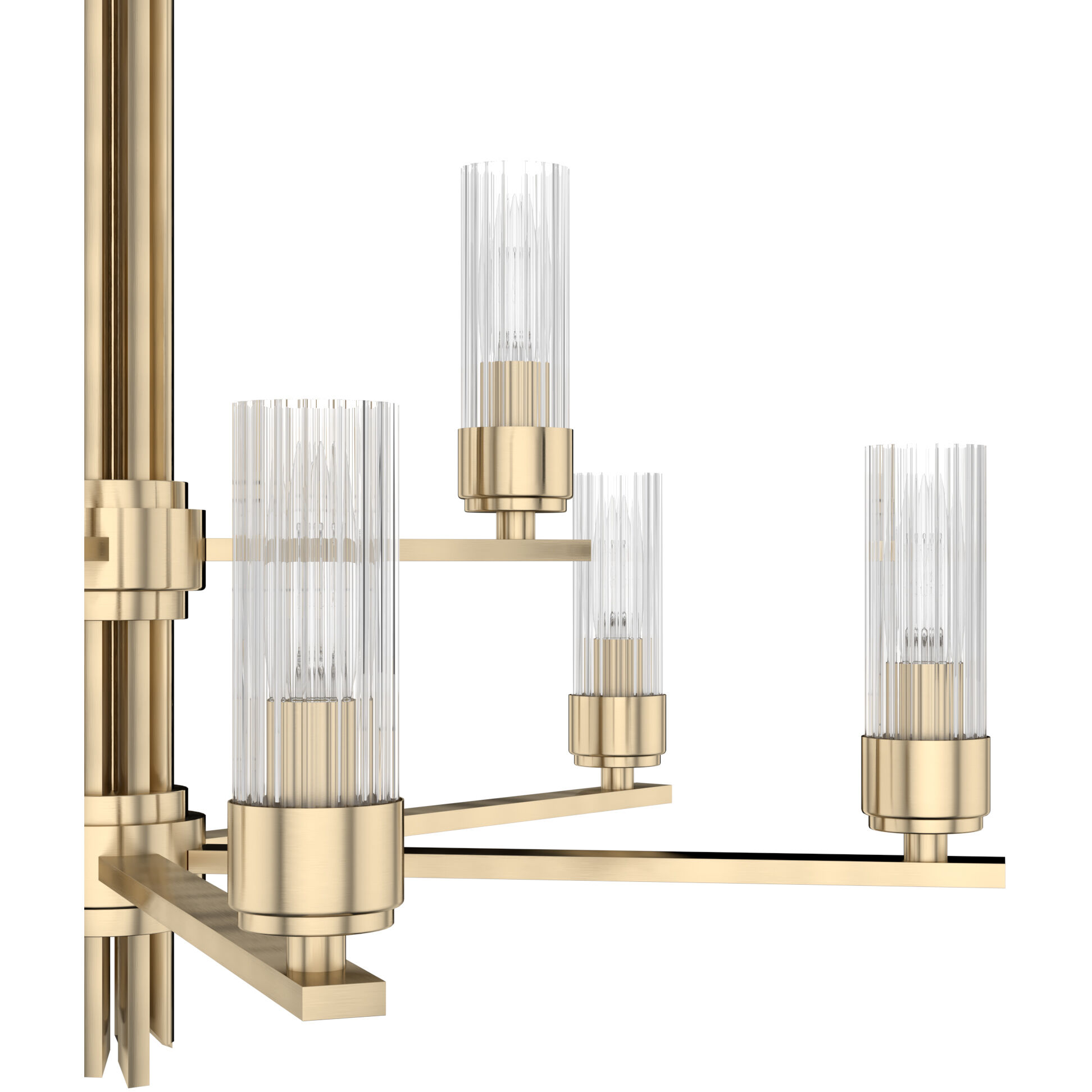 Gatz 9 Light 30 inch Alturas Gold 2-Tier Chandelier Ceiling Light