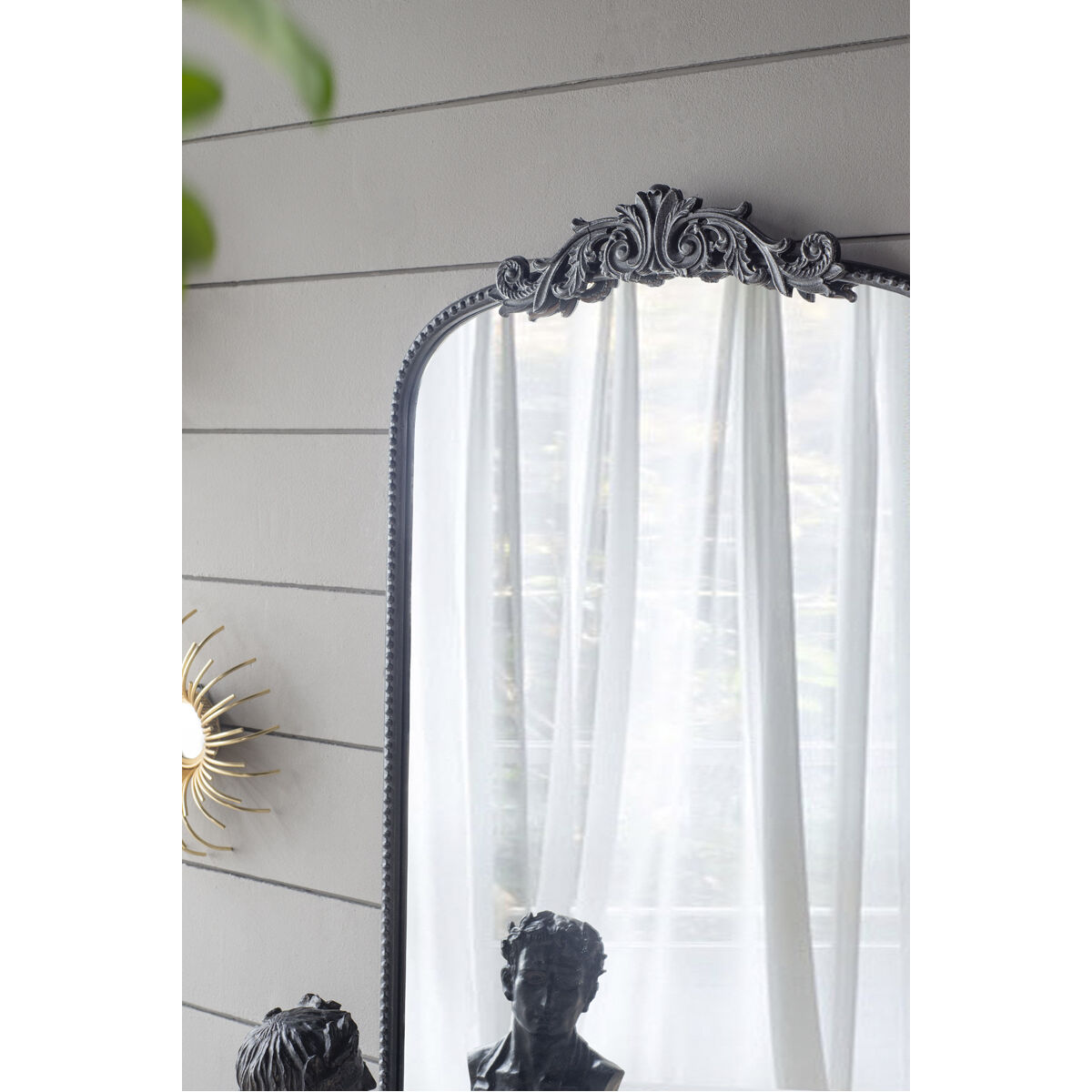 Baroque Inspired 36 X 24 inch Black Mirror