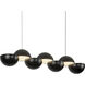 Void 41 inch Black Linear Pendant Ceiling Light