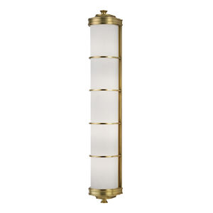 Albany 4 Light 5 inch Aged Brass Wall Sconce Wall Light