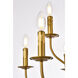 Westley 9 Light 28 inch Brass Pendant Ceiling Light